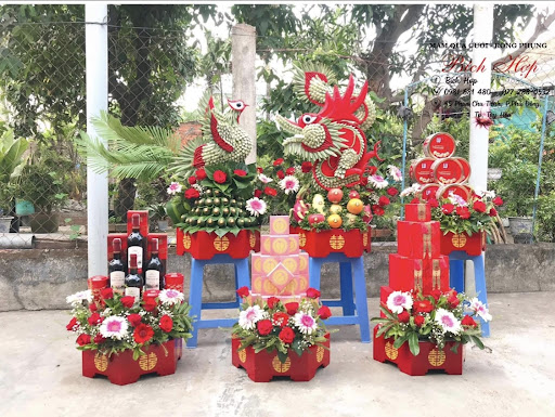 Shop hoa - mâm quả cưới Bích Hợp - Tiệm Hoa Hoa sinh nhật Phú Yên
