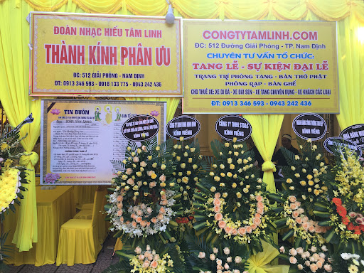 Dịch vụ tang lễ, hỏa táng, mai táng - Đoàn nhạc hiếu Tâm Linh - Tiệm Hoa Hoa Tang Lễ Nam Định