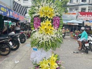 kệ hoa đám tang, kệ hoa viếng, lẳng hoa viếng, lẳng hoa đám tang