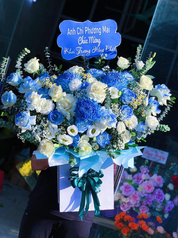 Giỏ hoa đẹp, lẳng hoa đẹp,giỏ hoa sinh nhật đẹp, giỏ hoa khai trương đẹp