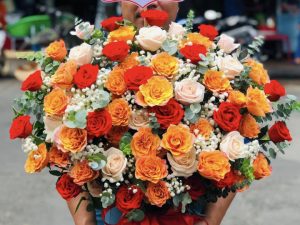 Giỏ hoa đẹp, lẳng hoa đẹp,giỏ hoa sinh nhật đẹp, giỏ hoa khai trương đẹp