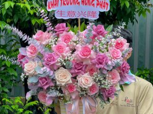 Giỏ hoa đẹp, lẳng hoa đẹp,giỏ hoa sinh nhật đẹp, giỏ hoa khai trương đẹp