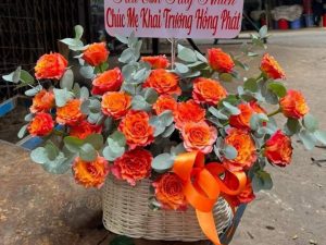 Giỏ hoa đẹp, lẳng hoa đẹp,giỏ hoa sinh nhật đẹp, giỏ hoa khai trương đẹp