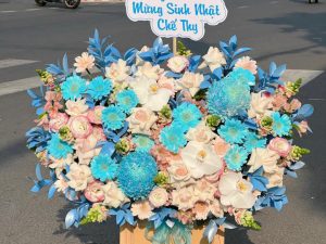 Giỏ hoa đẹp, lẳng hoa đẹp,giỏ hoa sinh nhật đẹp, giỏ hoa khai trương đẹp