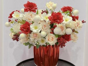 hoa sinh nhật, giỏ hoa sinh nhật tông trắng, hoa sinh nhật tông trắng đẹp