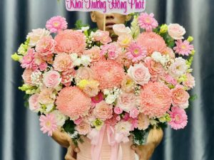 Giỏ hoa đẹp, lẳng hoa đẹp,giỏ hoa sinh nhật đẹp, giỏ hoa khai trương đẹp