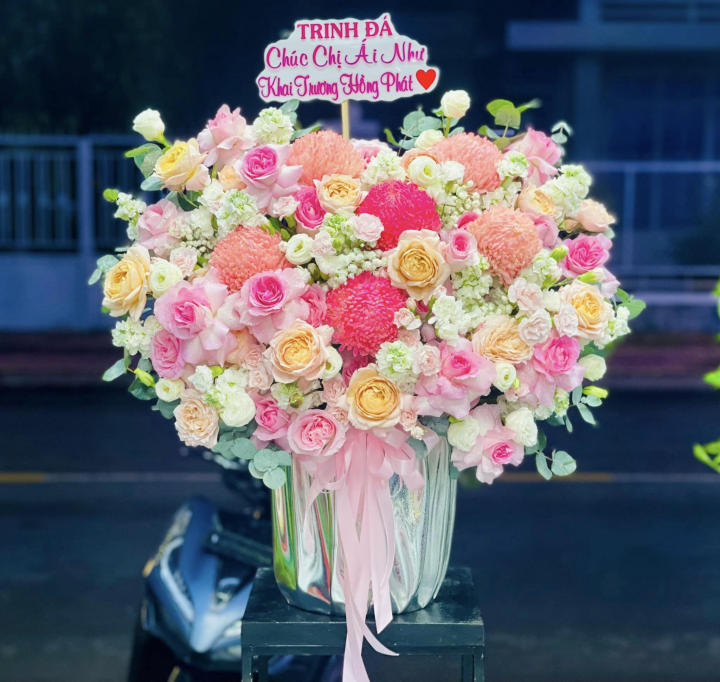 Giỏ hoa đẹp, lẳng hoa đẹp,giỏ hoa sinh nhật đẹp, giỏ hoa khai trương đẹp