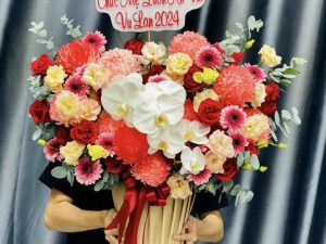 Giỏ hoa đẹp, lẳng hoa đẹp,giỏ hoa sinh nhật đẹp, giỏ hoa khai trương đẹp