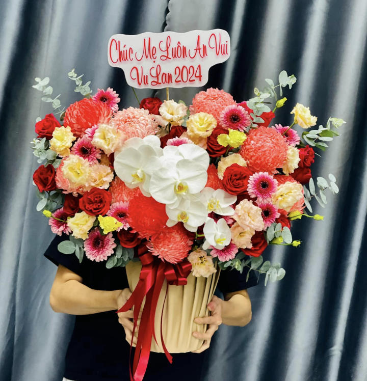 Giỏ hoa đẹp, lẳng hoa đẹp,giỏ hoa sinh nhật đẹp, giỏ hoa khai trương đẹp