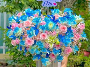 Giỏ hoa đẹp, lẳng hoa đẹp,giỏ hoa sinh nhật đẹp, giỏ hoa khai trương đẹp