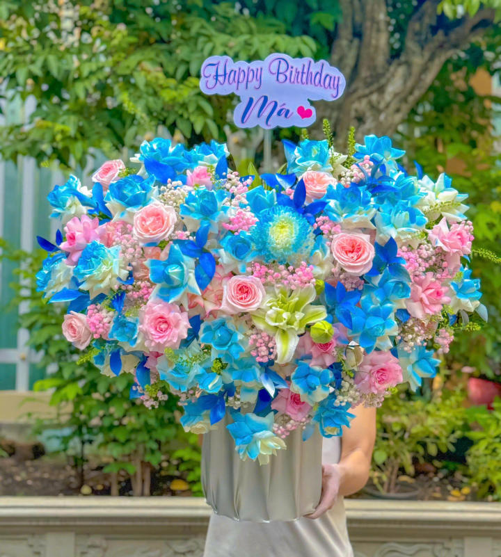 Giỏ hoa đẹp, lẳng hoa đẹp,giỏ hoa sinh nhật đẹp, giỏ hoa khai trương đẹp