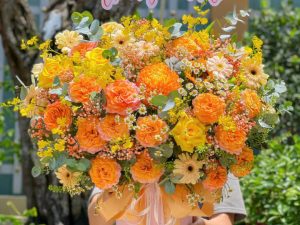 Giỏ hoa đẹp, lẳng hoa đẹp,giỏ hoa sinh nhật đẹp, giỏ hoa khai trương đẹp