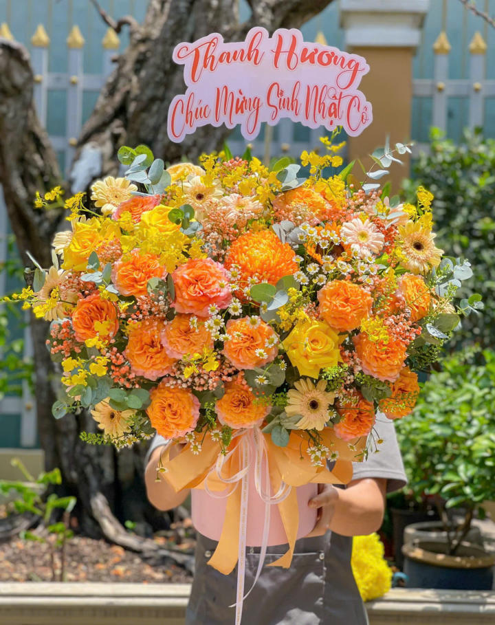 Giỏ hoa đẹp, lẳng hoa đẹp,giỏ hoa sinh nhật đẹp, giỏ hoa khai trương đẹp