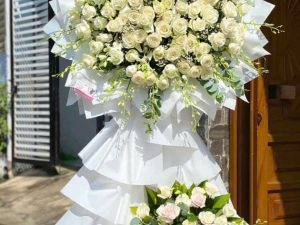 kệ hoa đám tang, kệ hoa viếng, lẳng hoa viếng, lẳng hoa đám tang