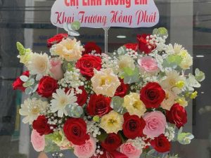 Giỏ hoa đẹp, lẳng hoa đẹp,giỏ hoa sinh nhật đẹp, giỏ hoa khai trương đẹp