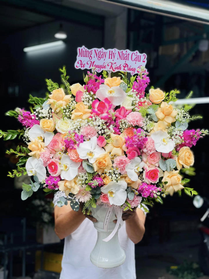 Giỏ hoa đẹp, lẳng hoa đẹp,giỏ hoa sinh nhật đẹp, giỏ hoa khai trương đẹp