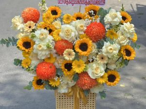 Giỏ hoa đẹp, lẳng hoa đẹp,giỏ hoa sinh nhật đẹp, giỏ hoa khai trương đẹp