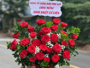 Giỏ hoa đẹp, lẳng hoa đẹp,giỏ hoa sinh nhật đẹp, giỏ hoa khai trương đẹp