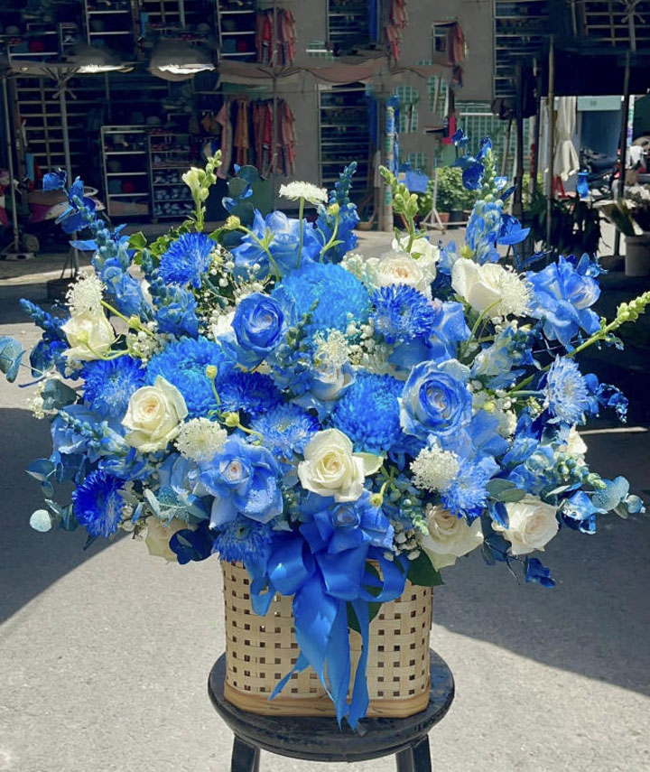 Giỏ hoa đẹp, lẳng hoa đẹp,giỏ hoa sinh nhật đẹp, giỏ hoa khai trương đẹp