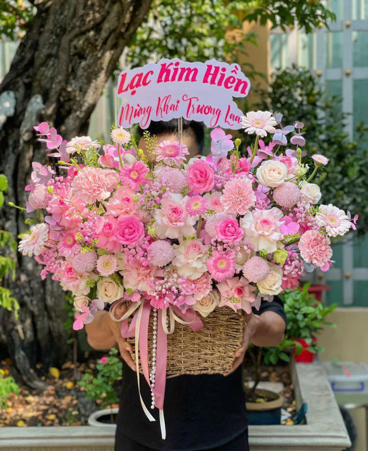 Giỏ hoa đẹp, lẳng hoa đẹp,giỏ hoa sinh nhật đẹp, giỏ hoa khai trương đẹp