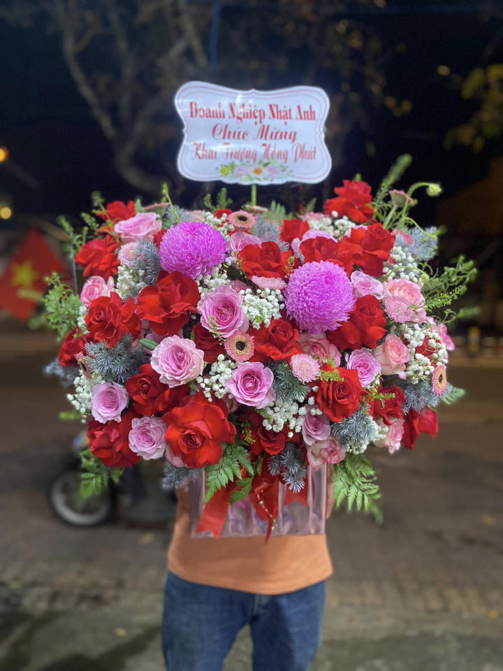 Giỏ hoa đẹp, lẳng hoa đẹp,giỏ hoa sinh nhật đẹp, giỏ hoa khai trương đẹp