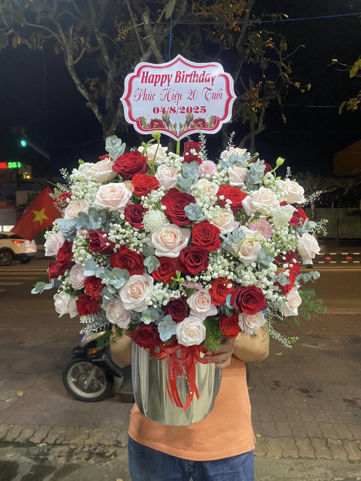 Giỏ hoa đẹp, lẳng hoa đẹp,giỏ hoa sinh nhật đẹp, giỏ hoa khai trương đẹp