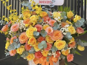 Giỏ hoa đẹp, lẳng hoa đẹp,giỏ hoa sinh nhật đẹp, giỏ hoa khai trương đẹp