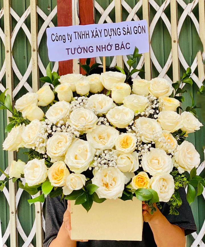 Giỏ hoa đám tang, lẳng hoa đám tang, lẳng hoa viếng, giỏ hoa viếng