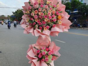 hoa khai trương, kệ hoa khai trương, kệ hoa khai trương đẹp, lẳng hoa khai trương đẹp, lẳng hoa khai trương