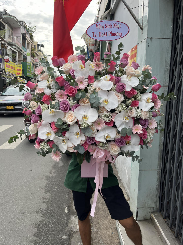 Giỏ hoa đẹp, lẳng hoa đẹp,giỏ hoa sinh nhật đẹp, giỏ hoa khai trương đẹp