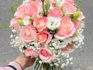 bó hoa cưới, bó hoa cưới đẹp, bó hoa cưới sang trọng