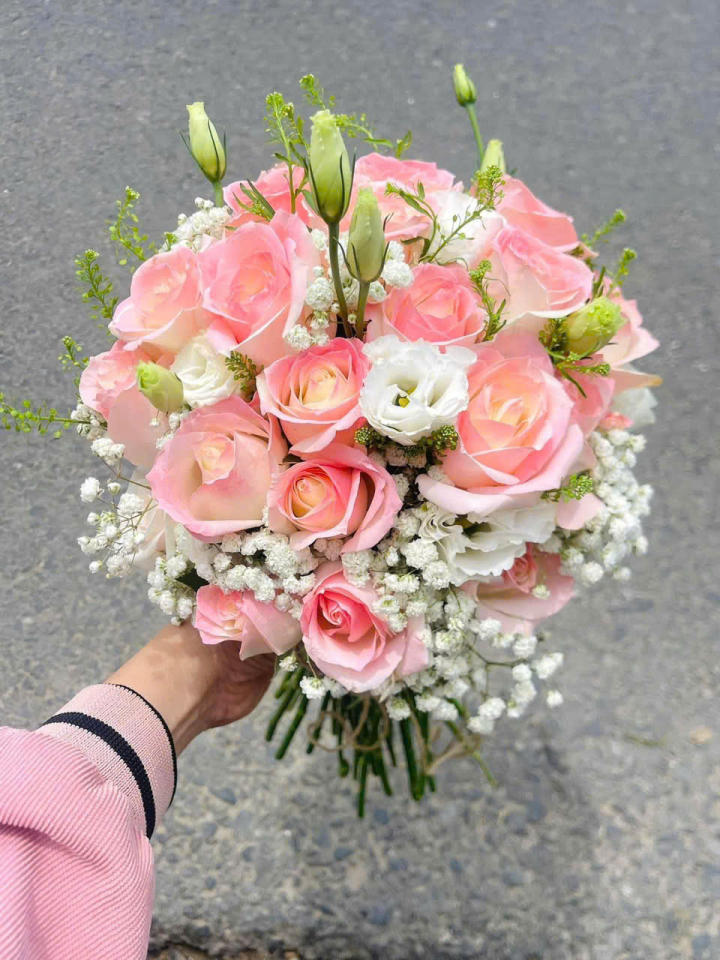 bó hoa cưới, bó hoa cưới đẹp, bó hoa cưới sang trọng