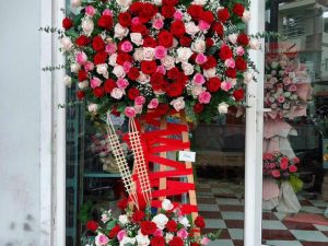 hoa khai trương, kệ hoa khai trương, kệ hoa khai trương đẹp, lẳng hoa khai trương đẹp, lẳng hoa khai trương