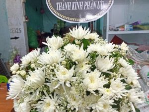 Giỏ hoa đám tang, lẳng hoa đám tang, lẳng hoa viếng, giỏ hoa viếng