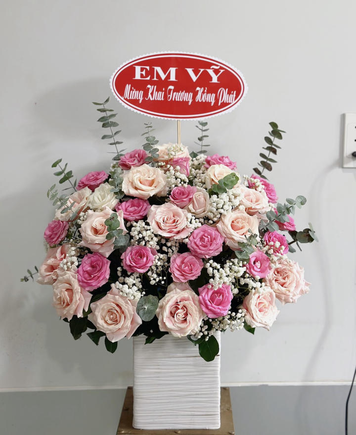 Giỏ hoa đẹp, lẳng hoa đẹp,giỏ hoa sinh nhật đẹp, giỏ hoa khai trương đẹp