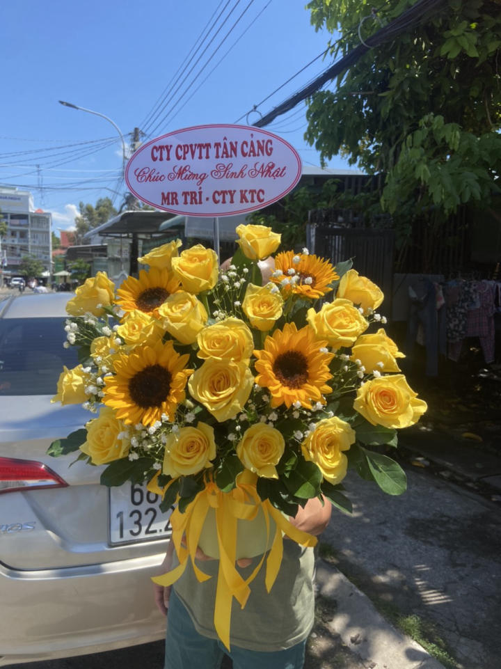 Giỏ hoa đẹp, lẳng hoa đẹp,giỏ hoa sinh nhật đẹp, giỏ hoa khai trương đẹp