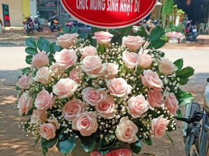 Giỏ hoa đẹp, lẳng hoa đẹp,giỏ hoa sinh nhật đẹp, giỏ hoa khai trương đẹp