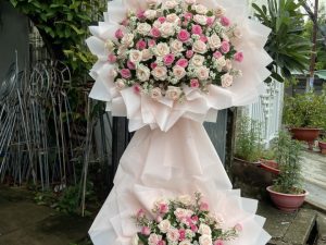 hoa khai trương, kệ hoa khai trương, kệ hoa khai trương đẹp, lẳng hoa khai trương đẹp, lẳng hoa khai trương