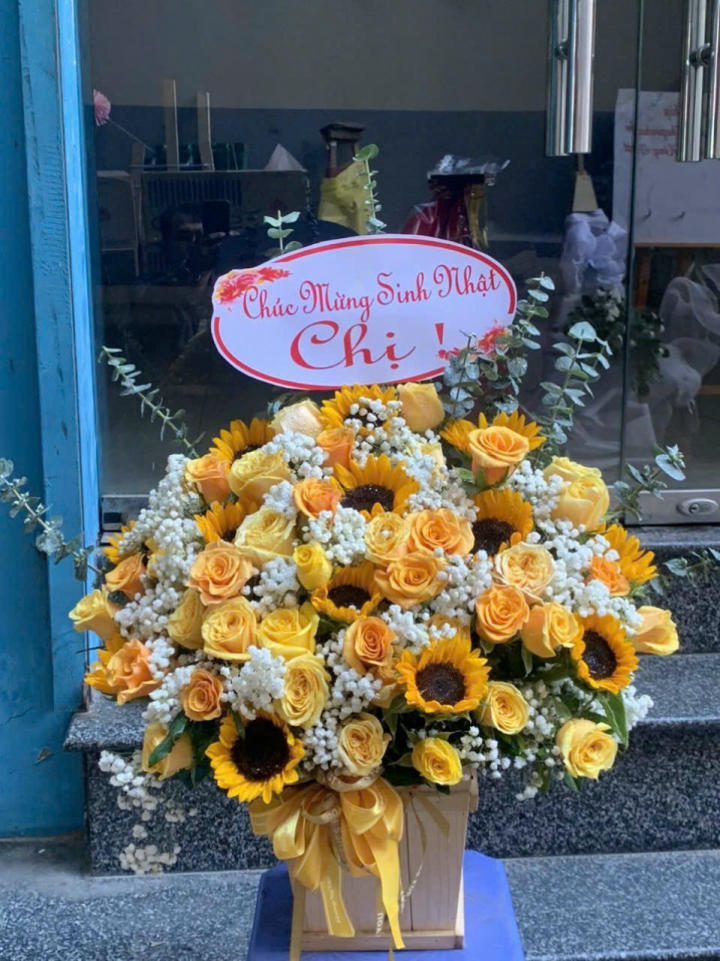 Giỏ hoa đẹp, lẳng hoa đẹp,giỏ hoa sinh nhật đẹp, giỏ hoa khai trương đẹp