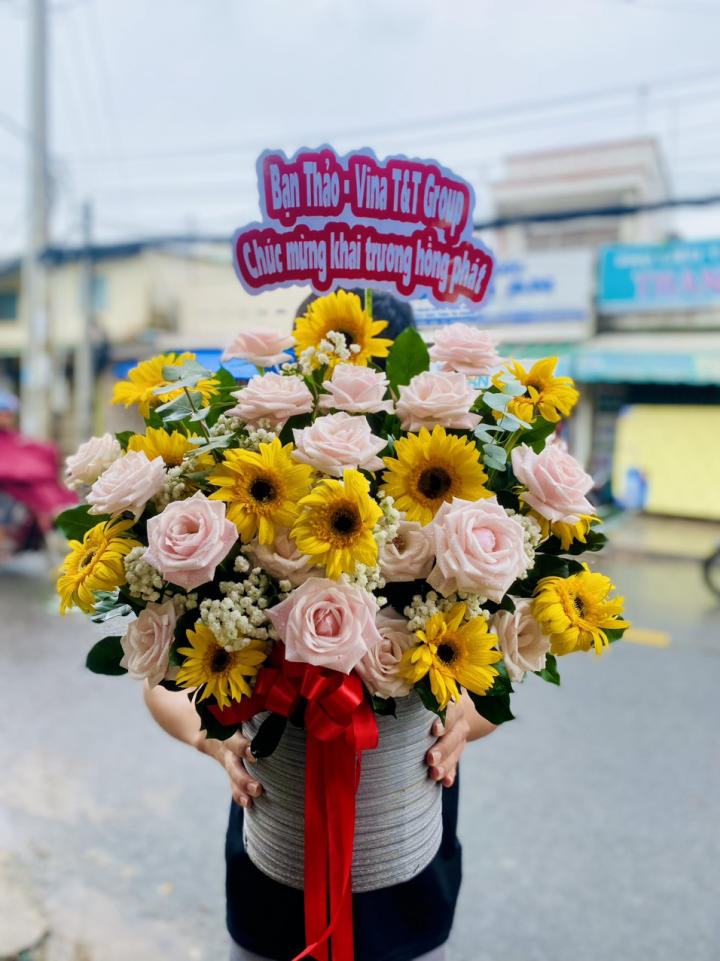 Giỏ hoa đẹp, lẳng hoa đẹp,giỏ hoa sinh nhật đẹp, giỏ hoa khai trương đẹp