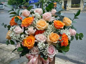 Giỏ hoa đẹp, lẳng hoa đẹp,giỏ hoa sinh nhật đẹp, giỏ hoa khai trương đẹp