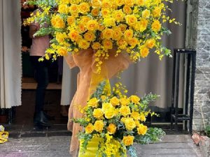 hoa khai trương, kệ hoa khai trương, kệ hoa khai trương đẹp, lẳng hoa khai trương đẹp, lẳng hoa khai trương