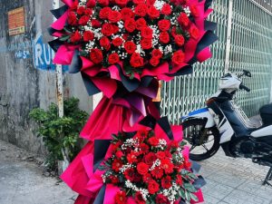 hoa khai trương, kệ hoa khai trương, kệ hoa khai trương đẹp, lẳng hoa khai trương đẹp, lẳng hoa khai trương