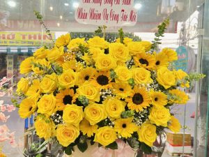 Giỏ hoa đẹp, lẳng hoa đẹp,giỏ hoa sinh nhật đẹp, giỏ hoa khai trương đẹp