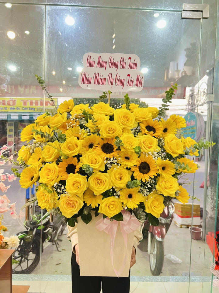 Giỏ hoa đẹp, lẳng hoa đẹp,giỏ hoa sinh nhật đẹp, giỏ hoa khai trương đẹp