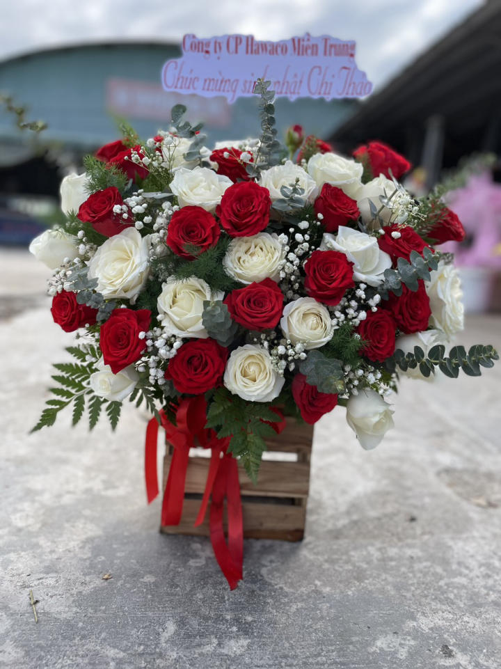 Giỏ hoa đẹp, lẳng hoa đẹp,giỏ hoa sinh nhật đẹp, giỏ hoa khai trương đẹp