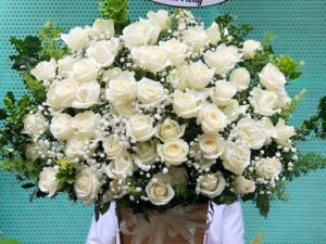 Giỏ hoa đám tang, lẳng hoa đám tang, lẳng hoa viếng, giỏ hoa viếng