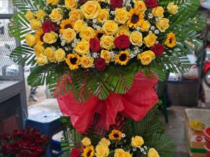 hoa khai trương, kệ hoa khai trương, kệ hoa khai trương đẹp, lẳng hoa khai trương đẹp, lẳng hoa khai trương