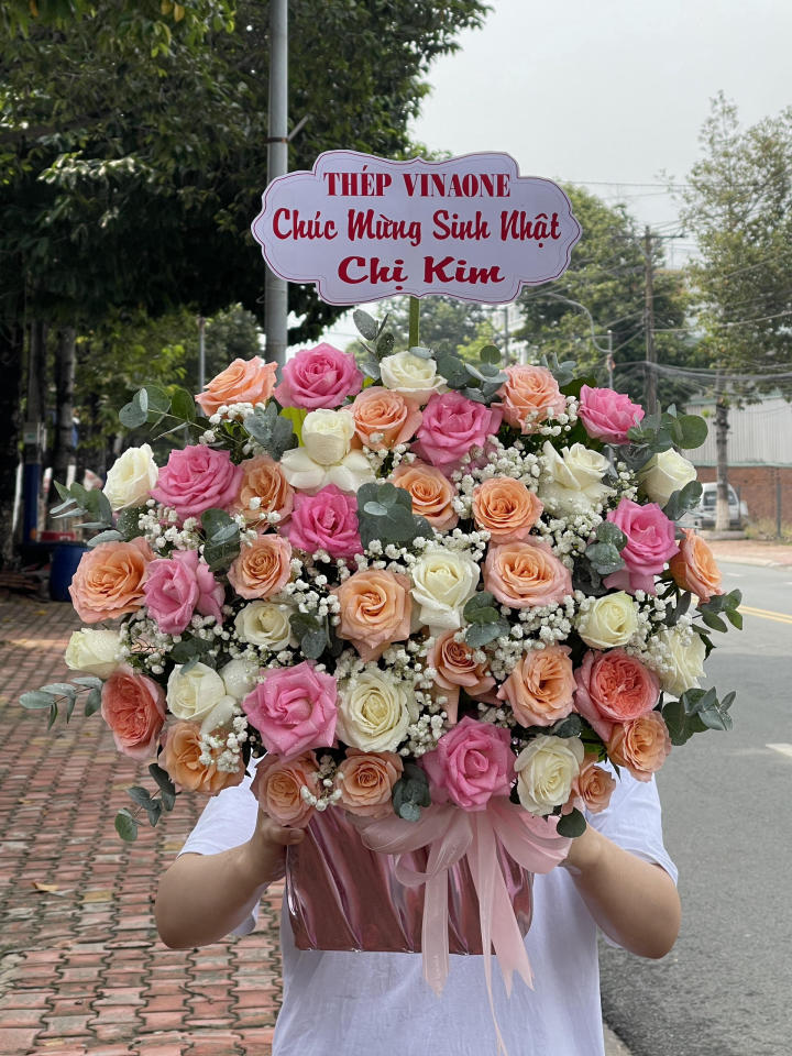 Giỏ hoa đẹp, lẳng hoa đẹp,giỏ hoa sinh nhật đẹp, giỏ hoa khai trương đẹp