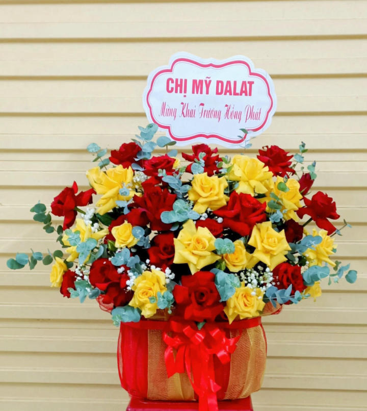 Giỏ hoa đẹp, lẳng hoa đẹp,giỏ hoa sinh nhật đẹp, giỏ hoa khai trương đẹp